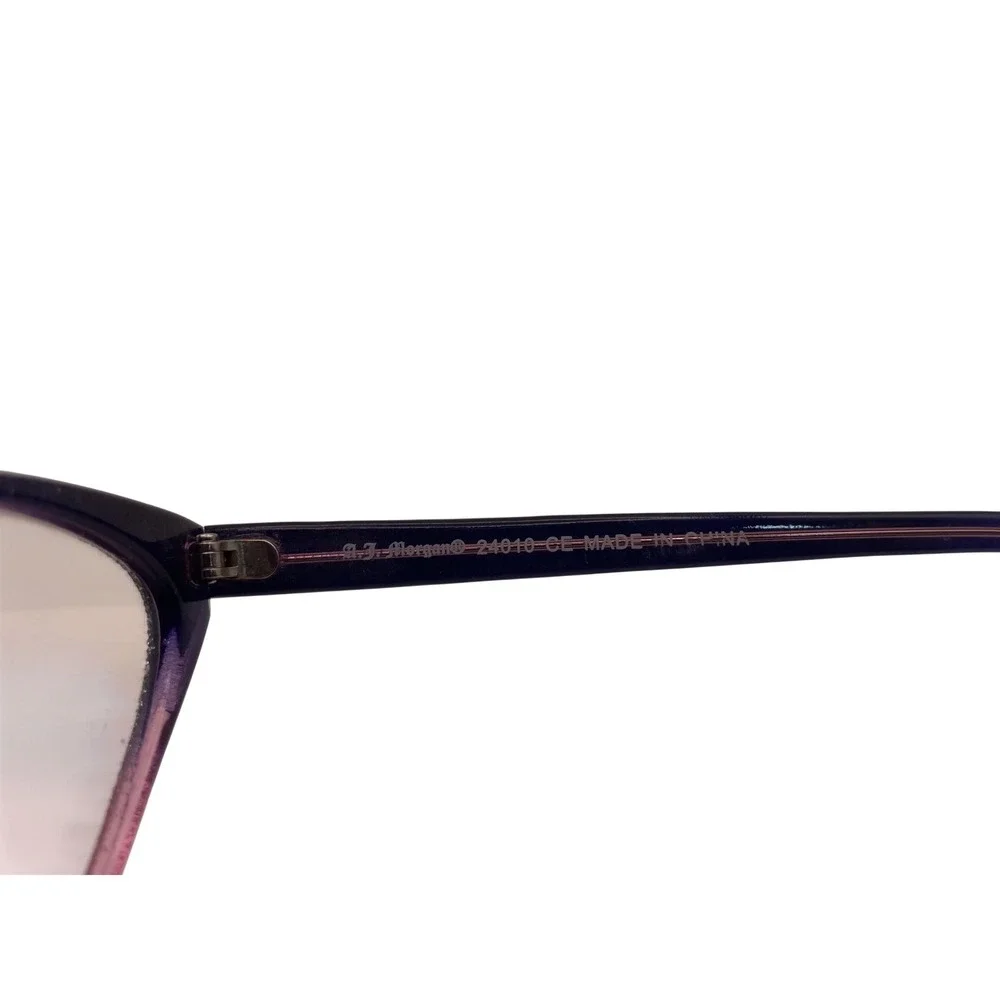AJ Morgan Purple Glitter Cat Eye Glasses Frames 24010 Womens Retro Eyewear
